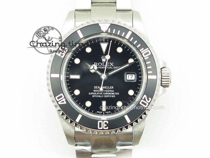 0504 GoAnywhere Submariner Black Diamond Bezel SS GSF Best Edition Black Dial On SS Bracelet A 3270